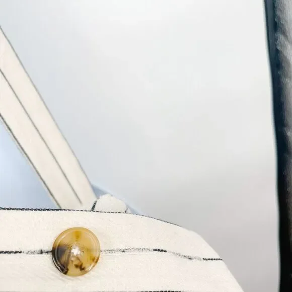 DANNIJO Wide Leg Embroidered Yin Yang Zodiac Cropped Cotton Overalls Jumpsuit - Picture 10 of 14